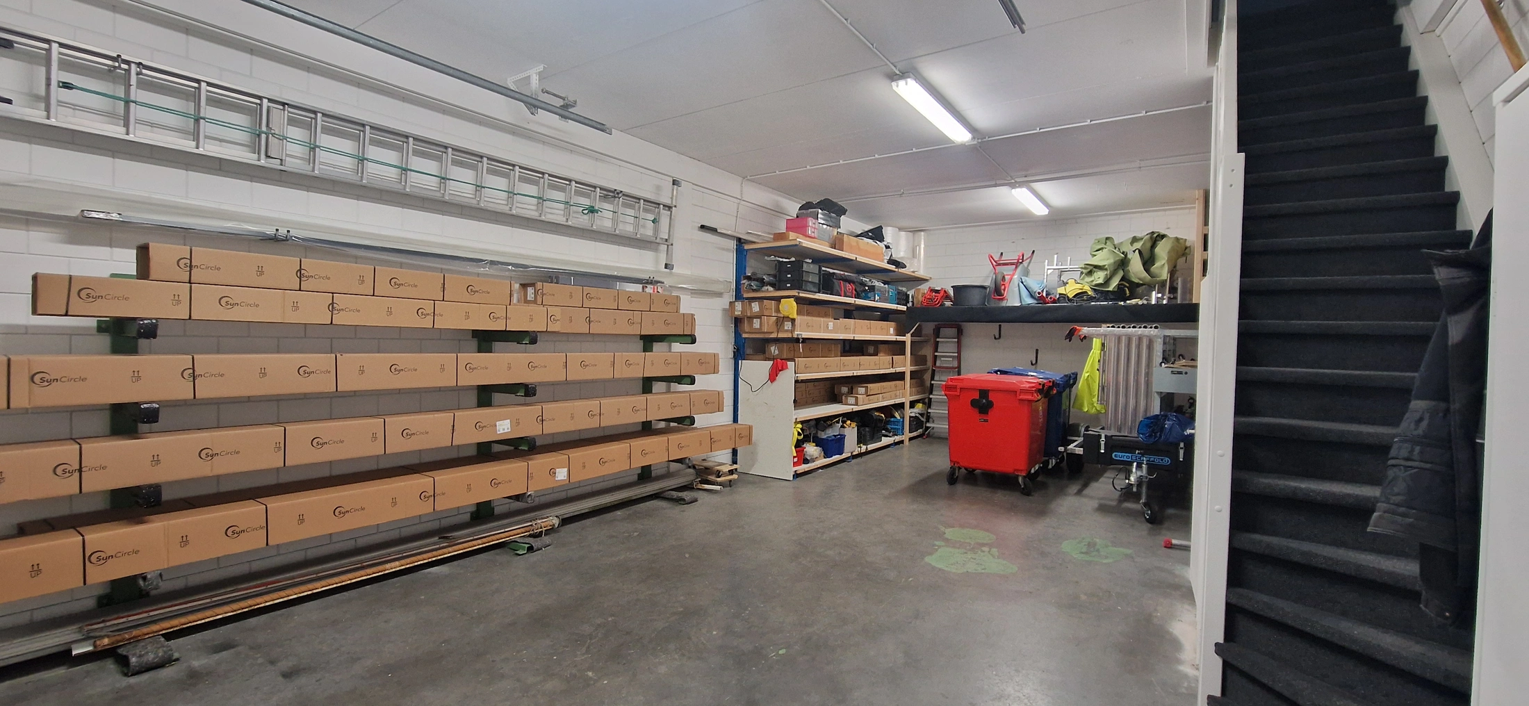 Zonwering Lommers loods – werkplaats